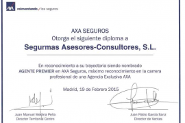 AXA Seguros, nombra a SegurMAS Asesores Consultores, Agencia GENERAL AXA